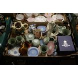 A collection of ceramics to include Wedgwood Jasperware