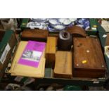 A collection of miscellaneous items to include a Victorian rosewood and mother of pearl inlaid box