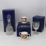 A pair of Coalport 'The Royal Wedding' loving cups, each in fitted case with certificates numbered