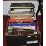 A box of miscellaneous hard backed books mainly being travel related to include Heritage of Britain,