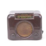 A mid 20th century Bush brown bakelite cased radio type DAC.90.A, width 30cm