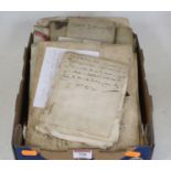 A collection of antique letters and documents, mainly from the 18th and 19th centuries