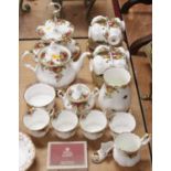 A Royal Albert 12-place setting tea service in the Old Country Roses pattern