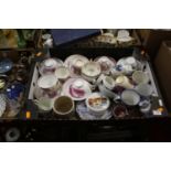 A collection of Victorian and later teawares, to include a Sunderland lustre tea bowl