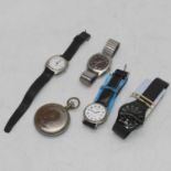 A collection of watches, to include a 1970s gent's Gruen wristwatch, having baton markers and date