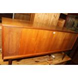 A 1960s teak hi-fi cabinet, fitted with Bang & Olufsen BO Master 900 stereo mix and a Technics