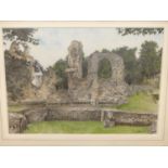 S.E. Gallick - The Abbey Ruins, Bury St Edmunds, watercolour, signed and dated '79 lower right, 19 x