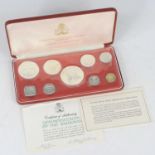 Commonwealth of the Bahamas, Franklin Mint, 1974 nine coin proof set, cased with certificates. (1)