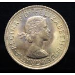 Great Britain, 1965 gold full sovereign, Elizabeth II, rev: St George and Dragon above date. (1)