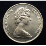 Isle of Man, 1973 gold full sovereign, Elizabeth II, rev: St George and Dragon above date. (1)