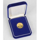 Bermuda, 1975 gold one hundred dollar coin, Elizabeth II, rev: Royal monograms divided by sceptre,