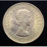 Great Britain, 1965 gold full sovereign, Elizabeth II, rev: St George and Dragon above date. (1)