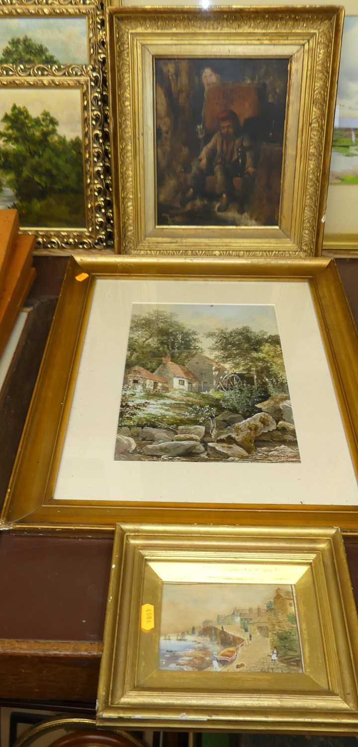 G.S. Cooper - The Watermill, watercolour, signed and dated 1875 lower right,; 19th century