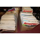 Four boxes of Auto sport magazines