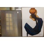 Emma Allcock (b.1968) - Light through a window, acrylic on canvas, 92 x 70cm; and Lopez - The