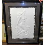 Peck - Nude goddess, hand-cast paper, signed lower right, with certificate of authenticity, 70 x