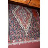 A Persian woollen multicoloured Kelim rug, 190 x 122cm