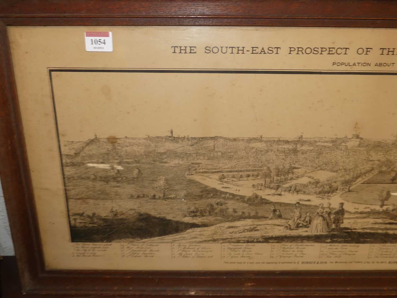 The South-East Prospect of the City of Norwich in 1743, monochrome engraving, published by Jarrold & - Image 2 of 3