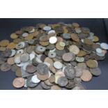 Great Britain & World - collection of miscellaneous coins to include George V shilling, Victorian