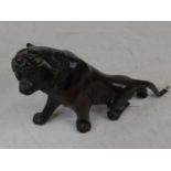 A Japanese bronze model of a tiger, length 19cmComplete.Appears to be free from breaks.Minor wear to