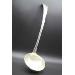 A late Victorian silver ladle in the Old English pattern, maker Josiah Williams & Co., (George