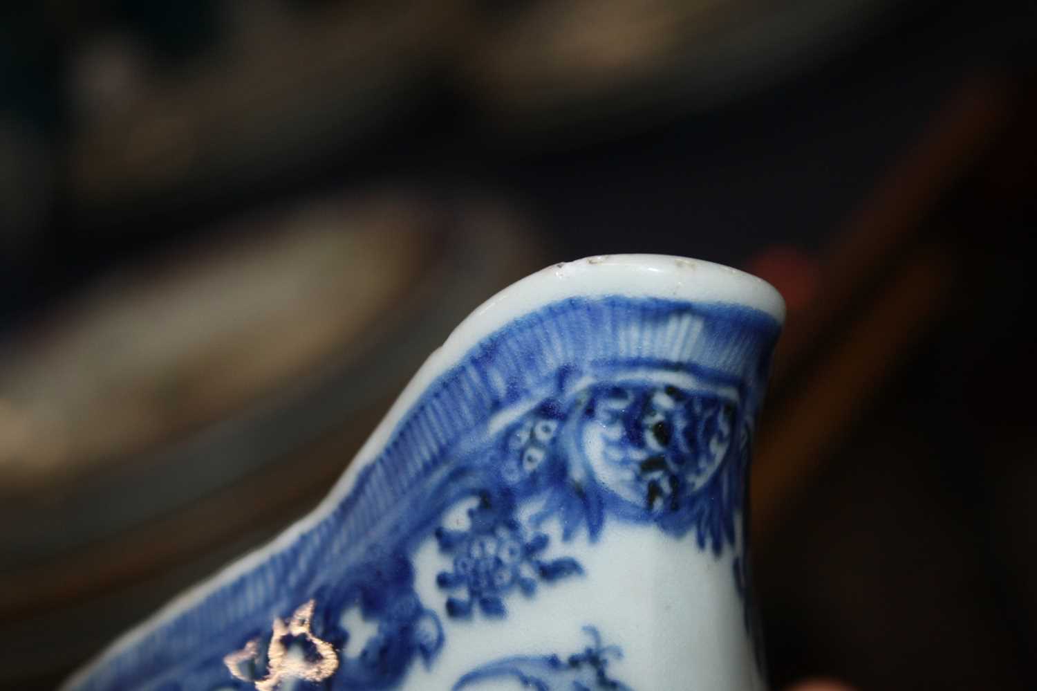 A collection of 18th century Chinese export porcelain, to include a blue and white teapot, of bullet - Image 16 of 24