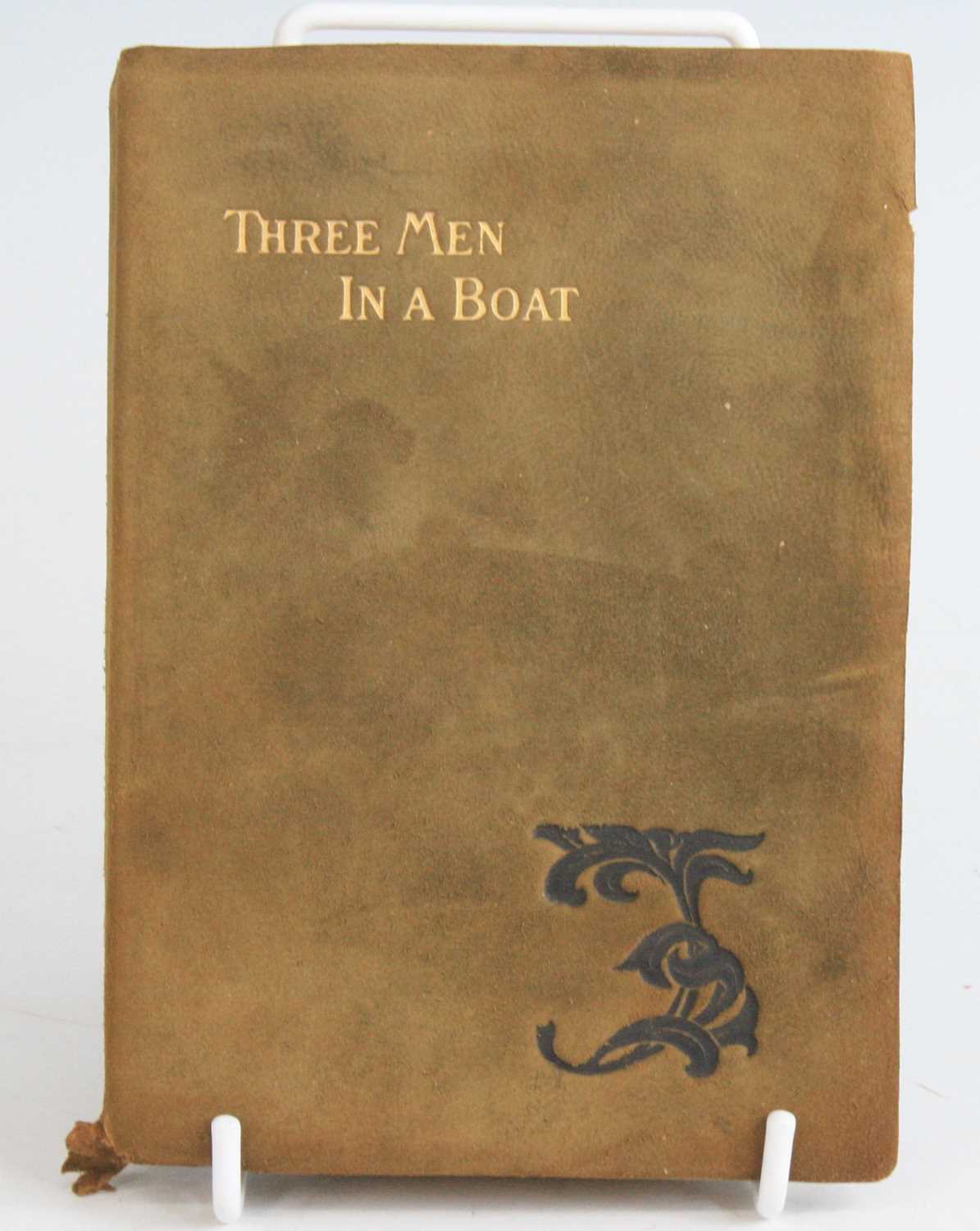 Jermoe, K. Jerome: Three Men In A Boat, New York Hurst and Company, no date, in suede binding with - Image 2 of 4