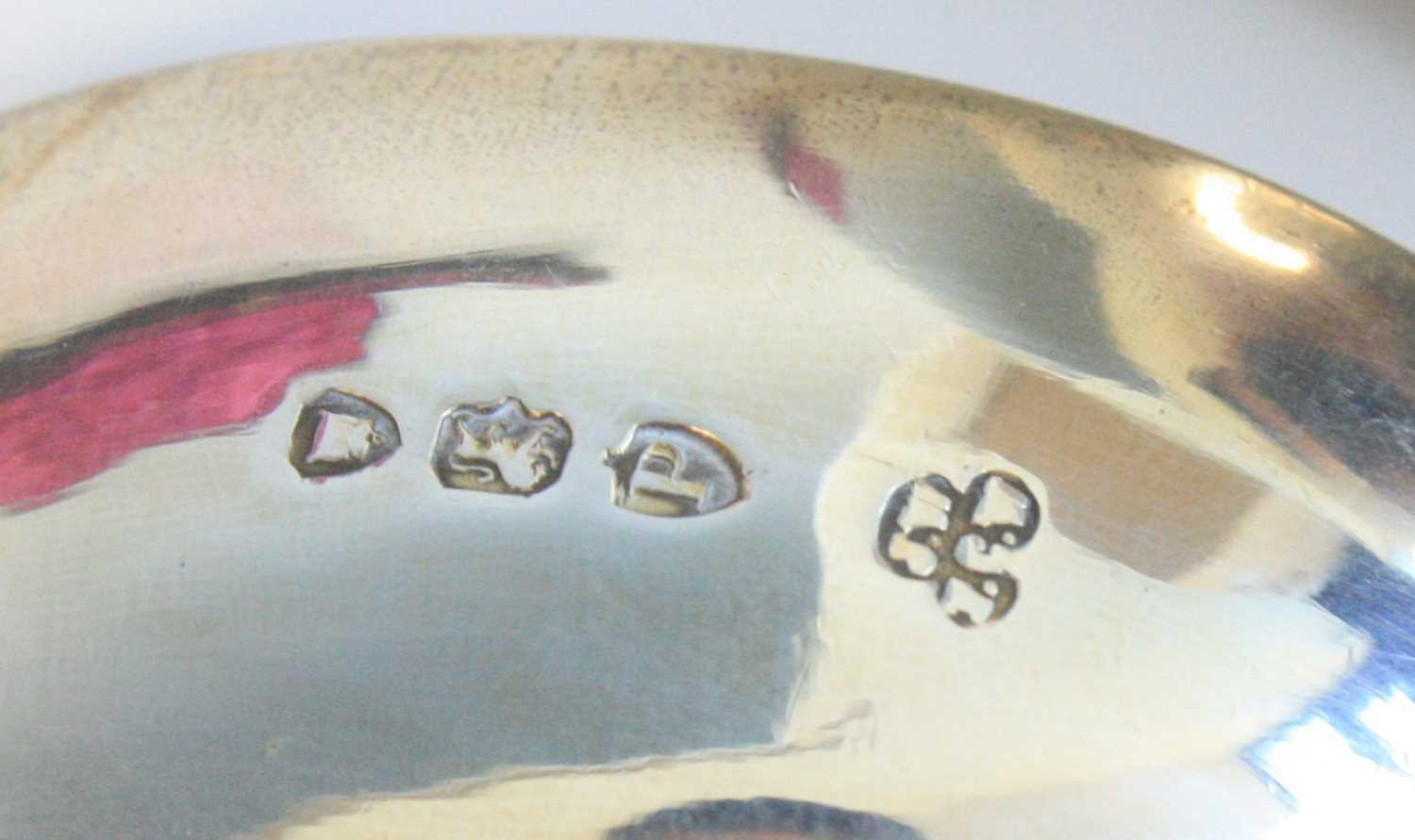 A cased set of four Victorian silver apostle spoons, having Apostle cast terminals upon spiral- - Image 6 of 8