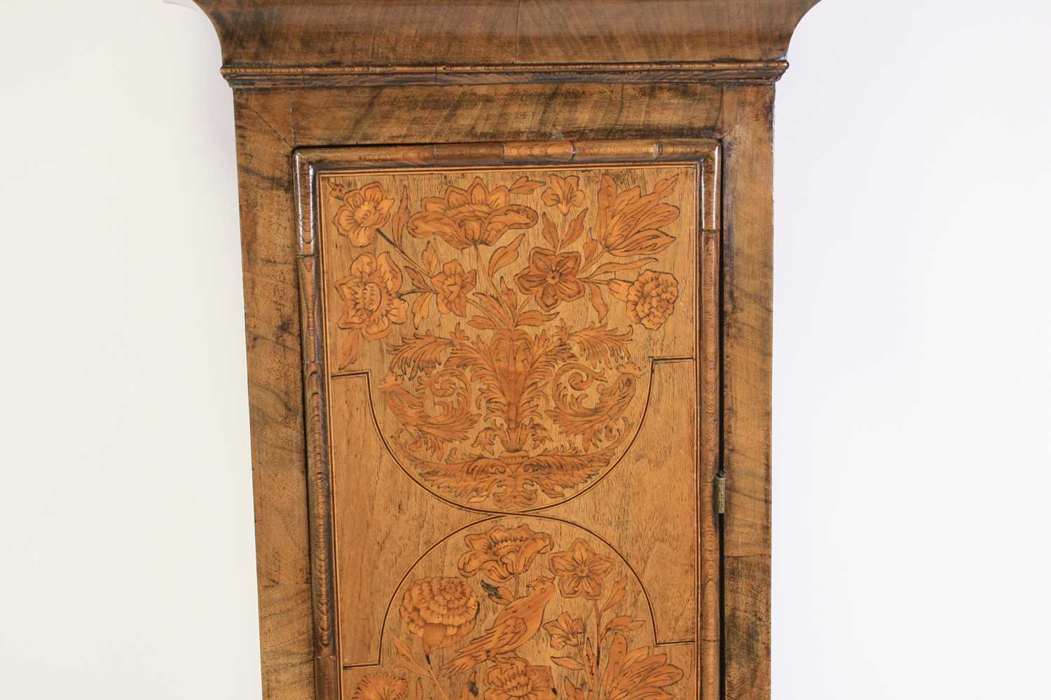 Samuel Pitts of London - an early 18th century and later walnut and marquetry inlaid longcase clock, - Image 4 of 25