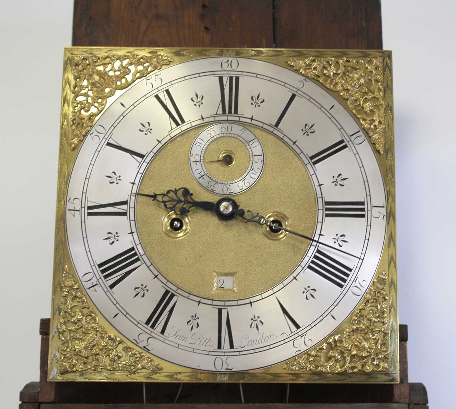 Samuel Pitts of London - an early 18th century and later walnut and marquetry inlaid longcase clock, - Image 8 of 25
