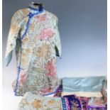 A late 19th/early 20th century Chinese lady's three-piece outfit, comprising ru (right-closing