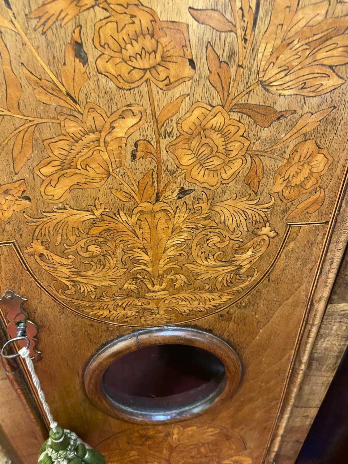 Samuel Pitts of London - an early 18th century and later walnut and marquetry inlaid longcase clock, - Image 18 of 25