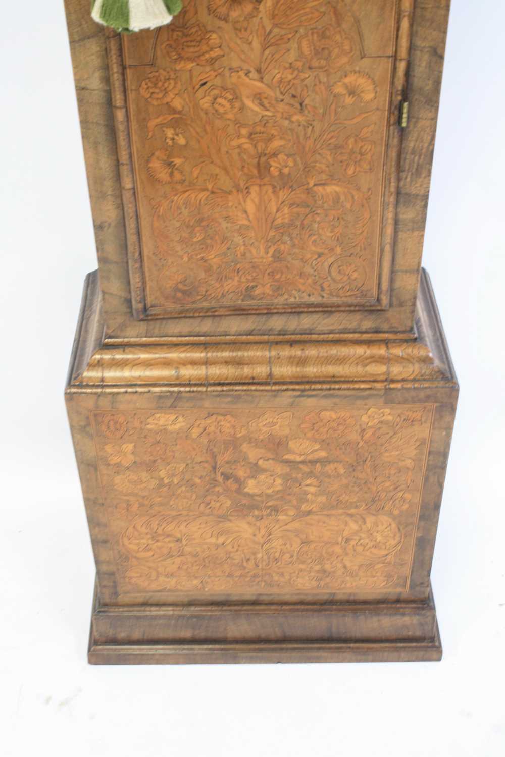 Samuel Pitts of London - an early 18th century and later walnut and marquetry inlaid longcase clock, - Image 6 of 25