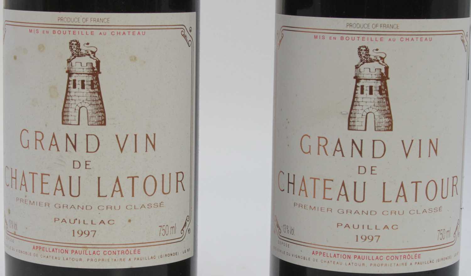 Château Latour, 1997, Pauillac, Premier Grand Cru Classe, two bottles - Image 2 of 5