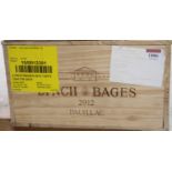 Château Lynch-Bages, 2012, Pauillac, twelve bottles (OWC)