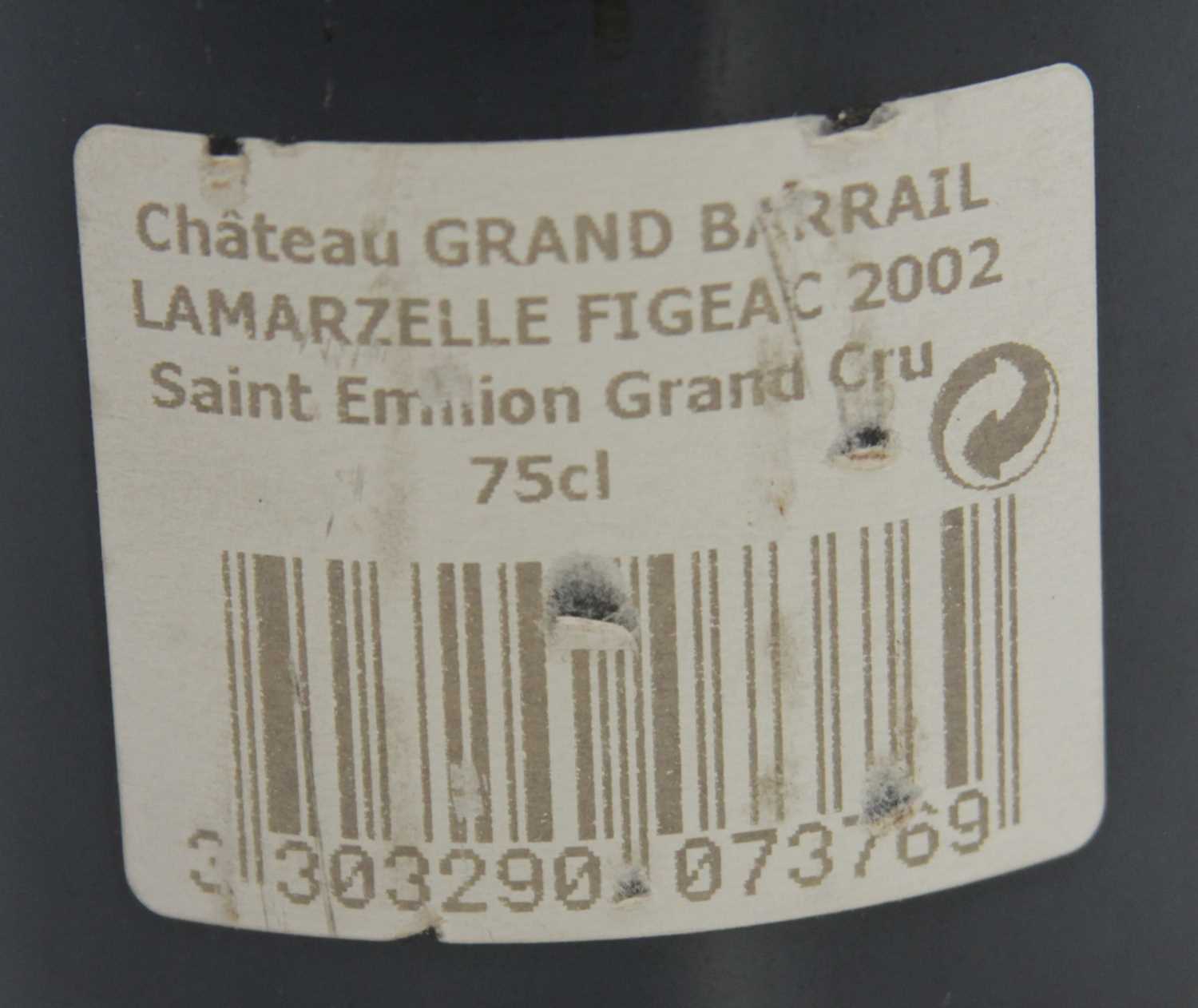 Château Grand Barrail Lamarzelle Gigeac, 2002, Saint-Emilion Grand Cru, one bottle - Image 5 of 5