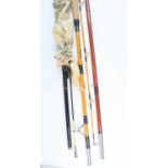 An Edgar Sealey Sea Spray 12' two piece sea rod, together with an unmarked bamboo 10' two piece rod,