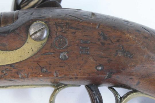 An early 19th century New Land Pattern Trooper's pistol, the 22cm barrel with King's proofs and - Image 9 of 9