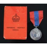 A George VI Imperial Service Medal, naming ERNEST WILLIAM FINCHAM, boxed. (1)