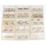 A collection of approximately fifty stereoscopic viewing cards from The South African War series,