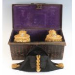 A Geo. VI Naval officer's bicorn hat by Gieves Ltd of 21 Old Bond Street, London, together with a