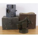 A Houghton Butcher Dial Camera Mk III No. 287, in original grey painted box, together with a