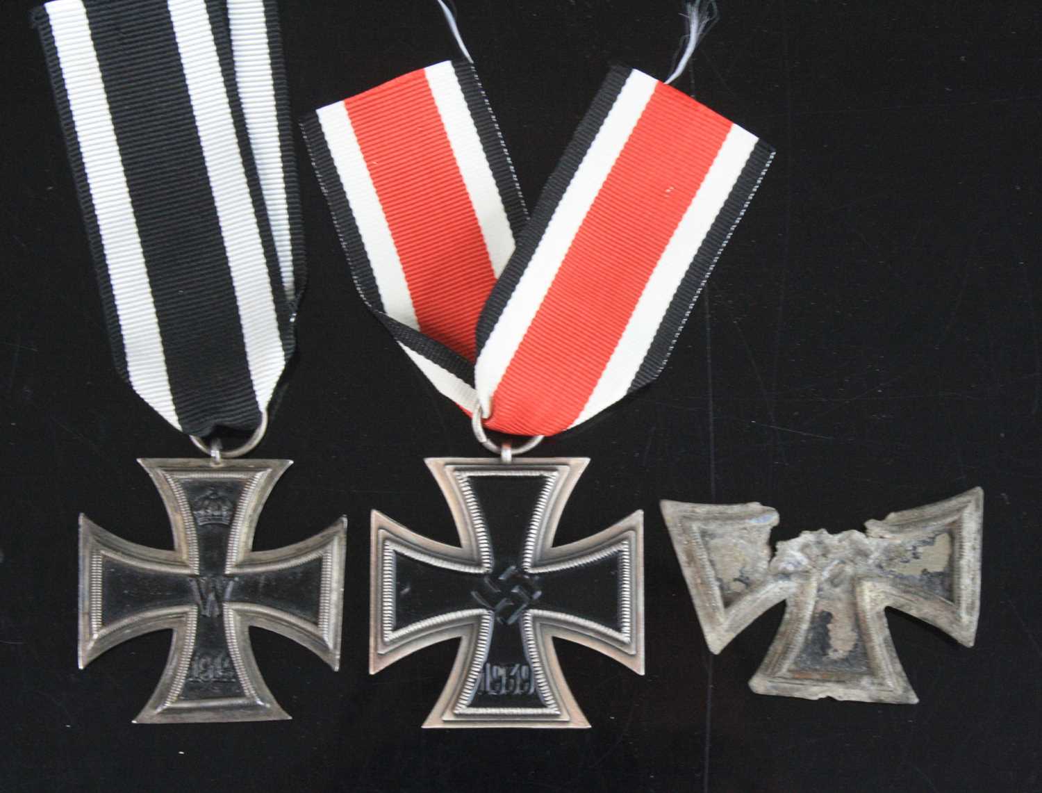 An Imperial German 1914 Iron Cross 2nd class, together with a 1939 Iron Cross 2nd class and one