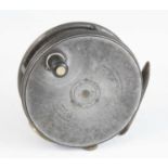 A Hardy The "Perfect" Duplicated Mark II 3 7/8" alloy centre pin fly reel, Brit. Pat. Nos. 145904