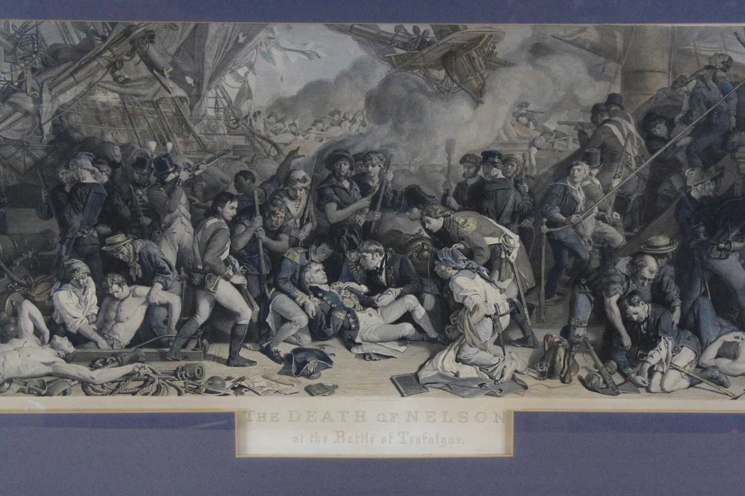 Chas. W. Sharpe, (1818-1883) after Daniel Maclise, (1806-1870), The Death Of Nelson at the Battle of - Image 2 of 2