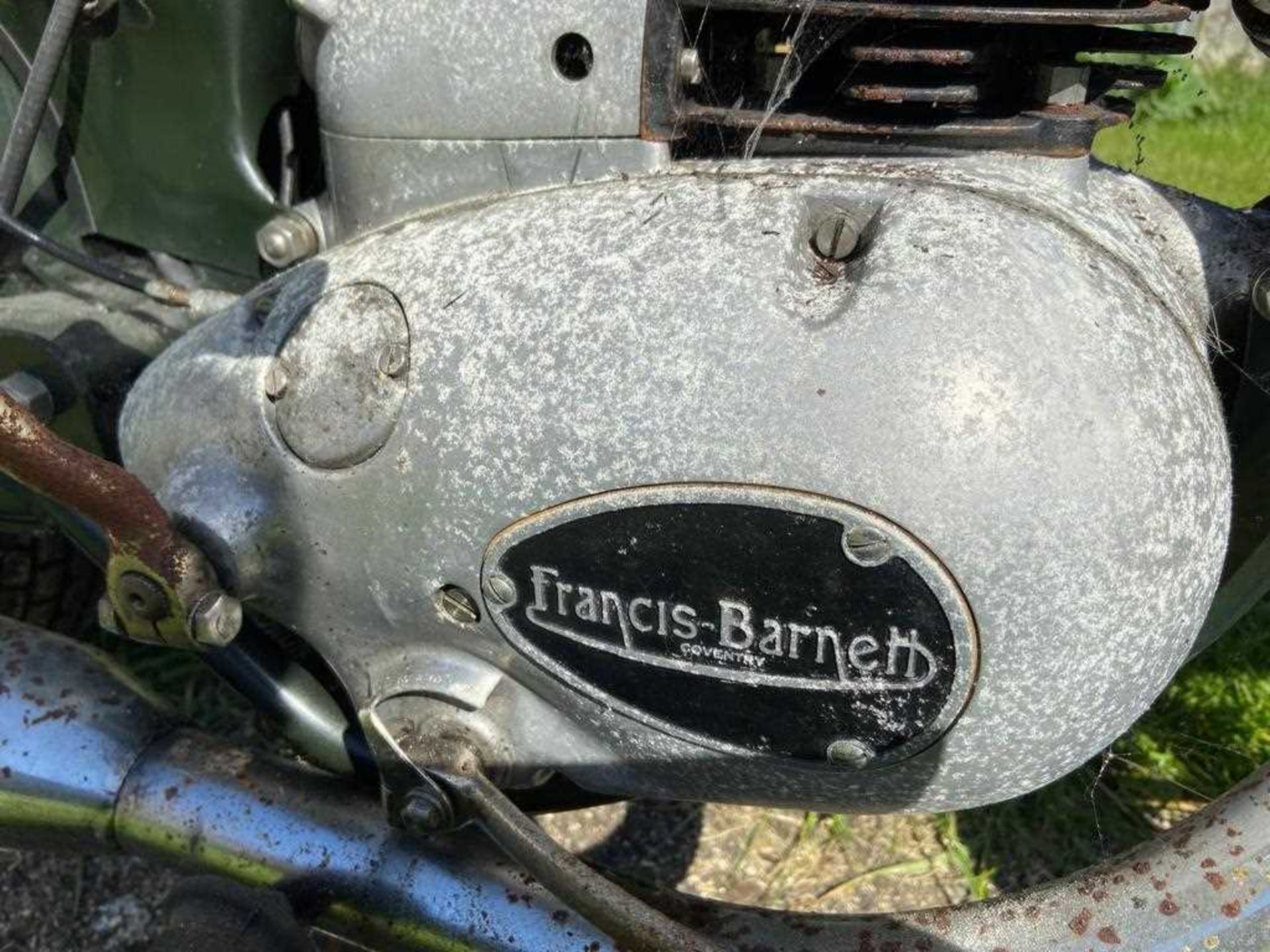 A circa 1960 Francis Barnett 249cc motorcycle Registration No. 879 XUR Chassis No. BC15438 Engine - Image 5 of 11