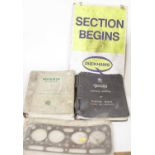 Mixed lot to include a service manual for Majestic Major Saloon and Limousine, various Dunlop