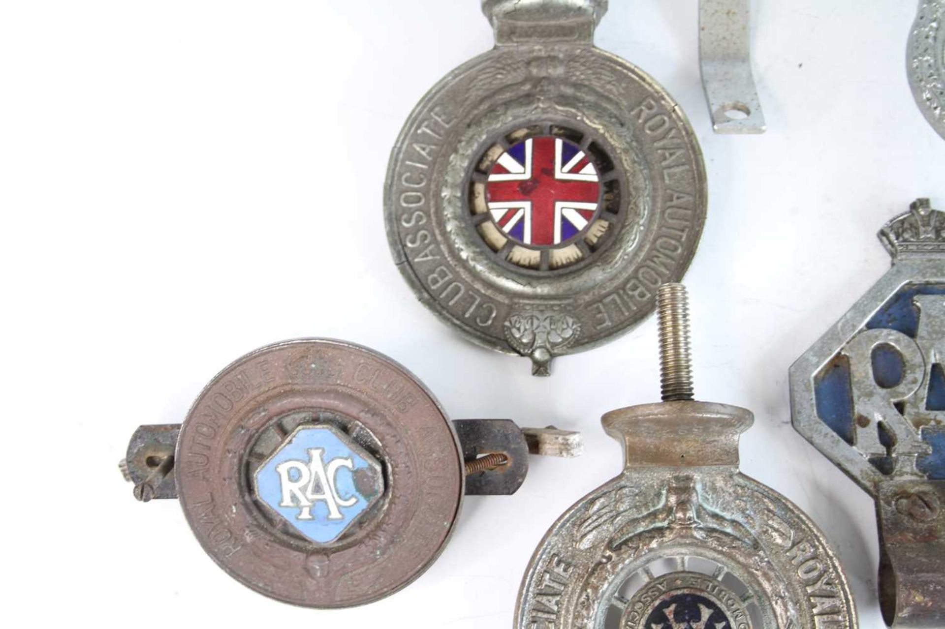 A collection of six various RAC cast metal car badges, some with enamel detail; together with a - Image 3 of 5
