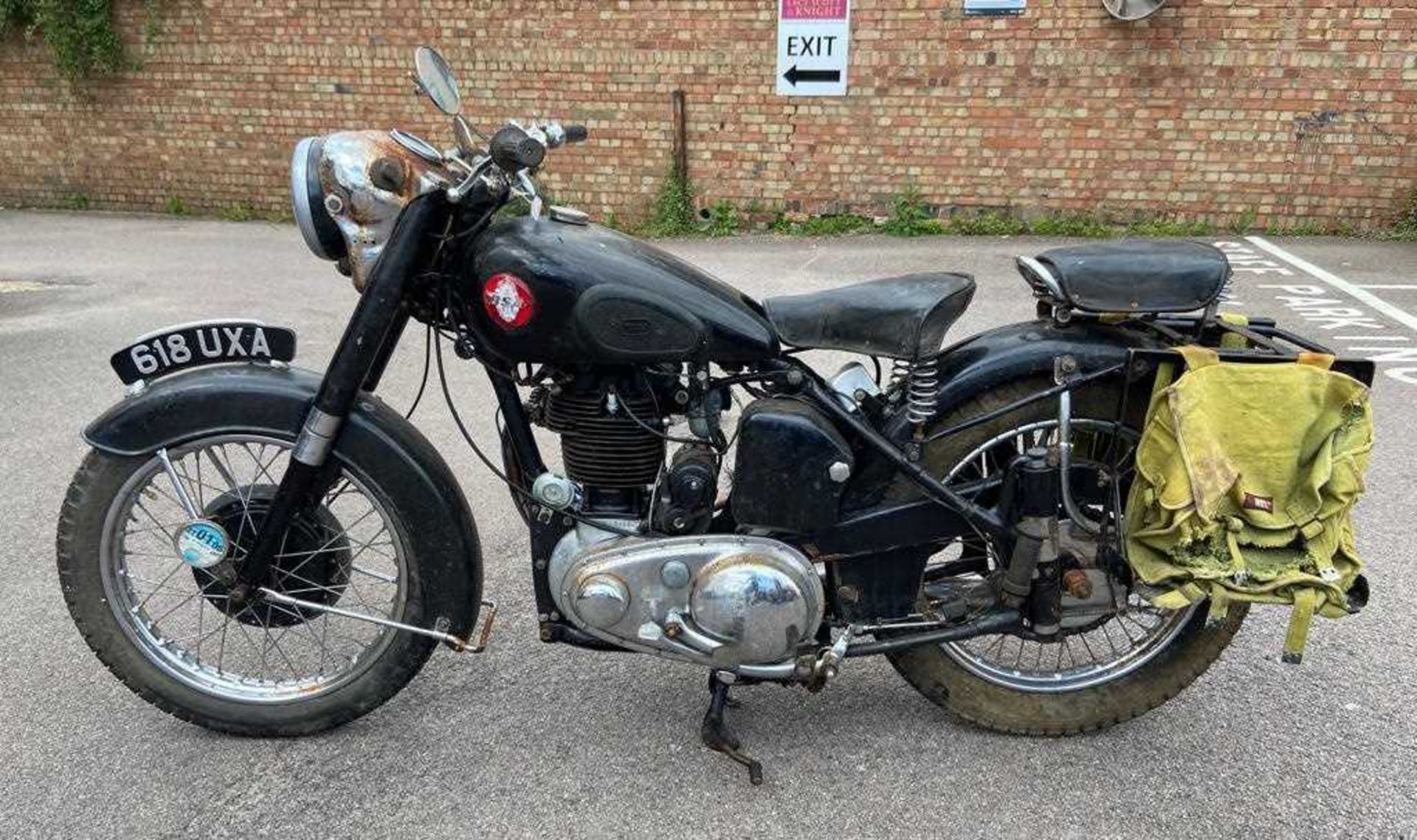 1954 BSA M33 Motorcycle 500cc Non-transferrable age commensurate number plate verified by Roy - Image 3 of 13