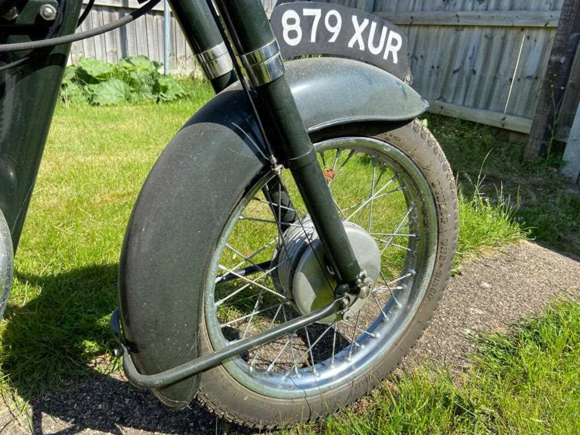 A circa 1960 Francis Barnett 249cc motorcycle Registration No. 879 XUR Chassis No. BC15438 Engine - Image 6 of 11